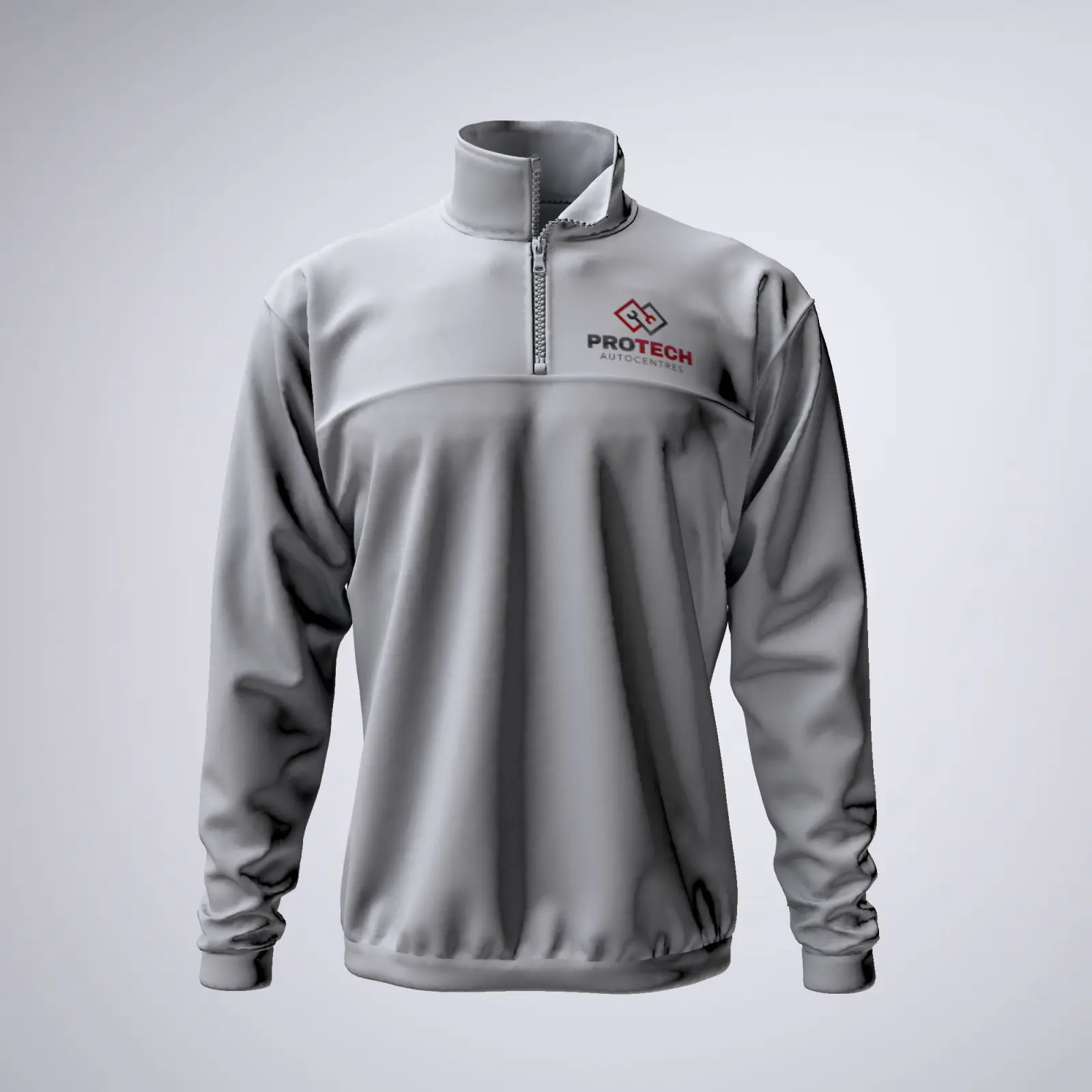 WHITE FLEECE FRONT - Protech Autocentres